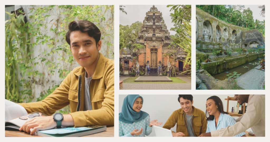 young people working remotely from Indonesia