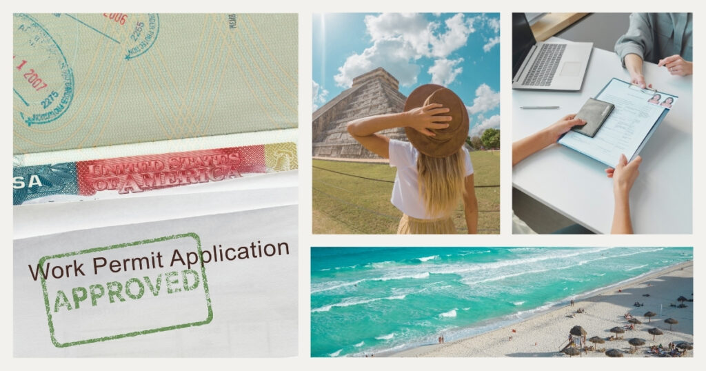 digital nomad woman applying for work visa in Mexico