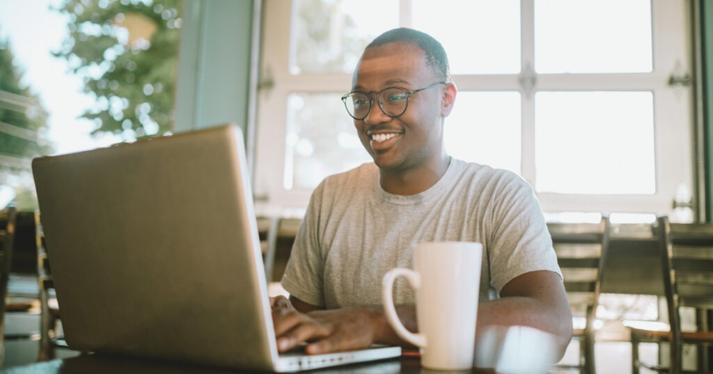 remote worker man working exploring new visa for Thailand