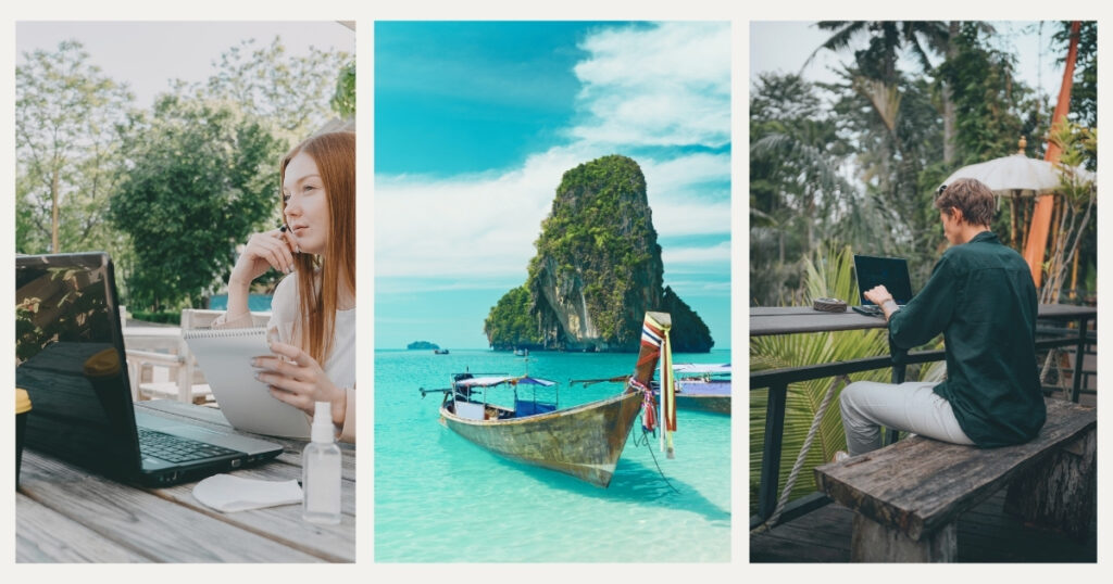 people working from Thailand