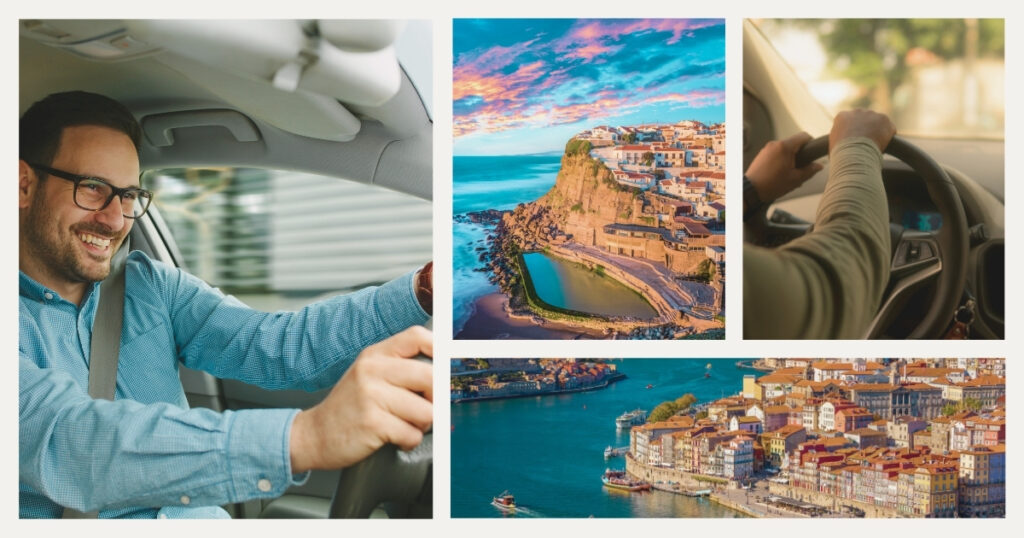 man using his foreign driver's license in Portugal