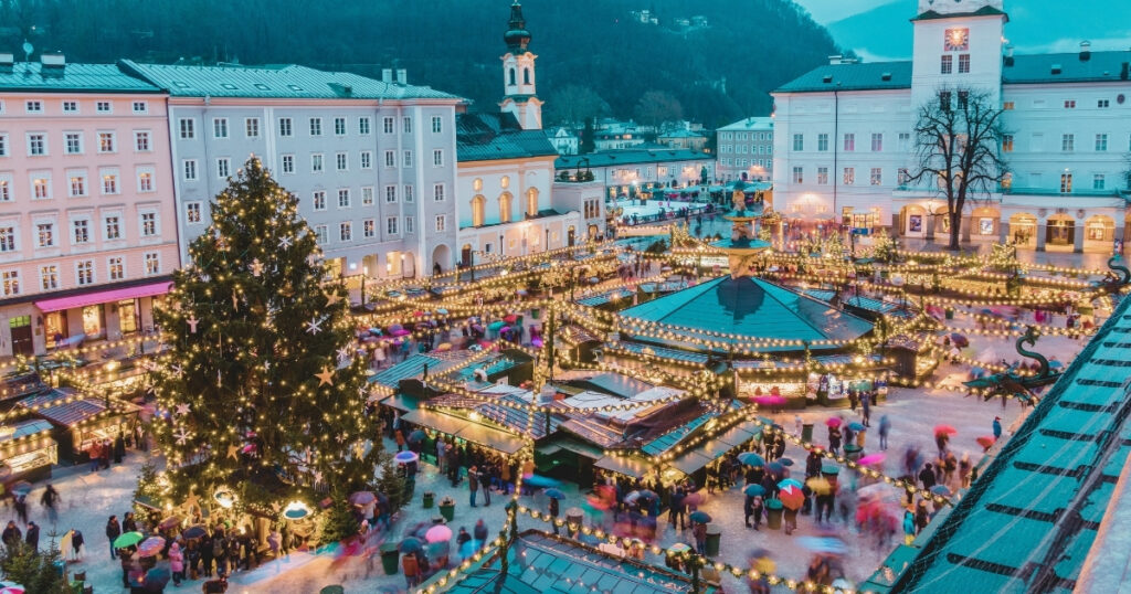 hermoso paisaje de un país en Europa Central