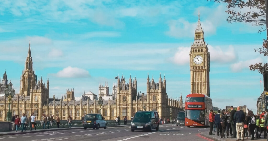 hermoso paisaje del Big Ben en Londres, Reino Unido