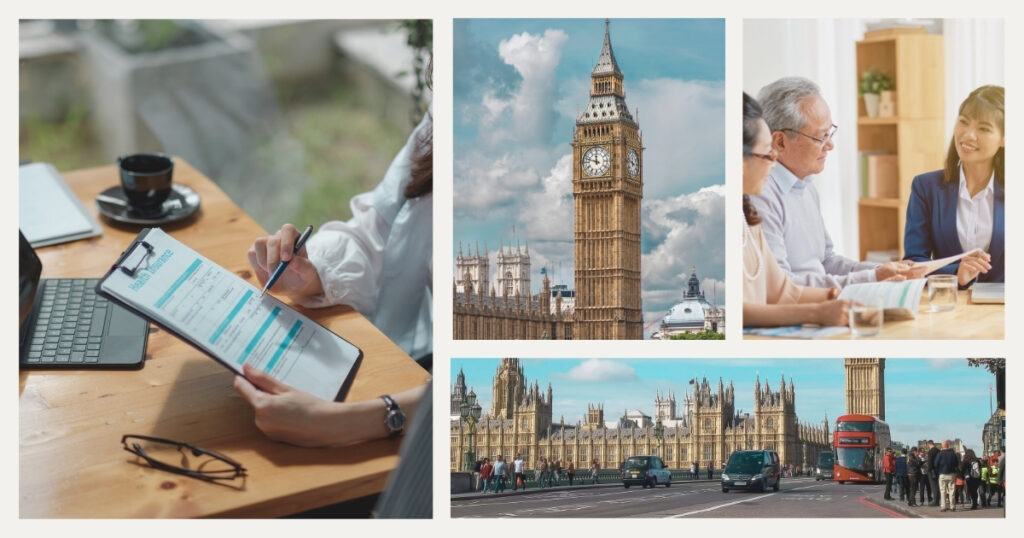 couple in a medical consultation in the uK through a health insurance