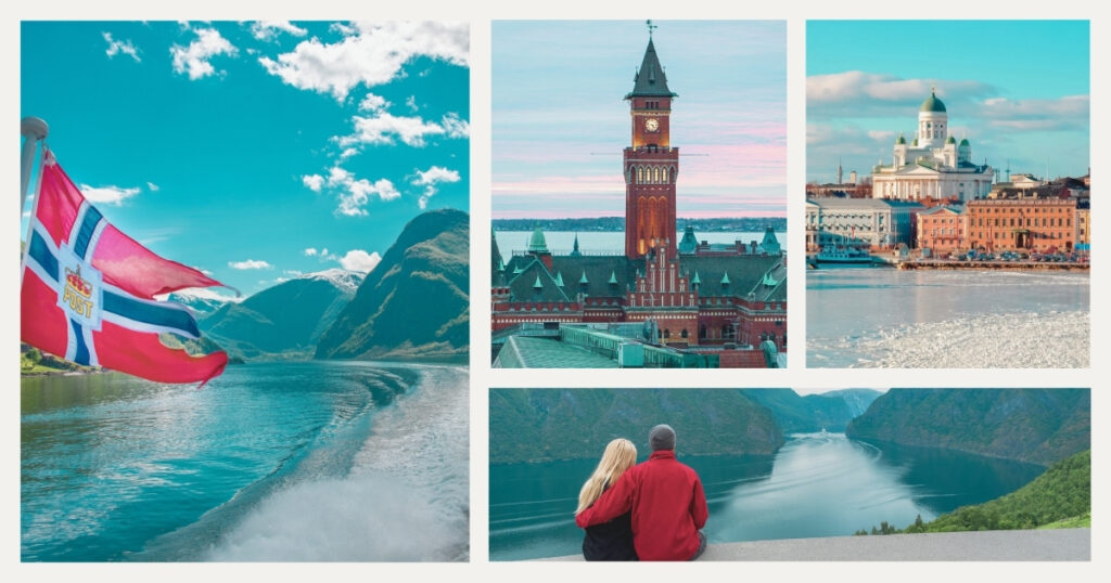 turistas conociendo los atractivos imperdibles en el norte de Europa