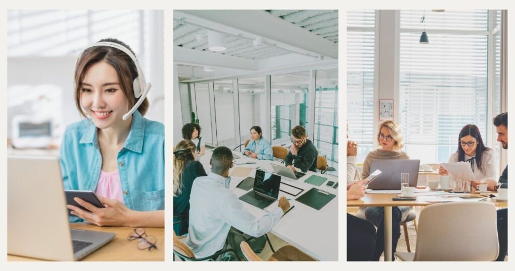 people using tools for remote working