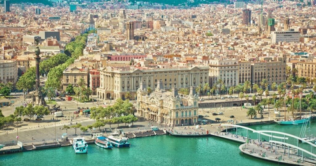beautiful view of Barcelona