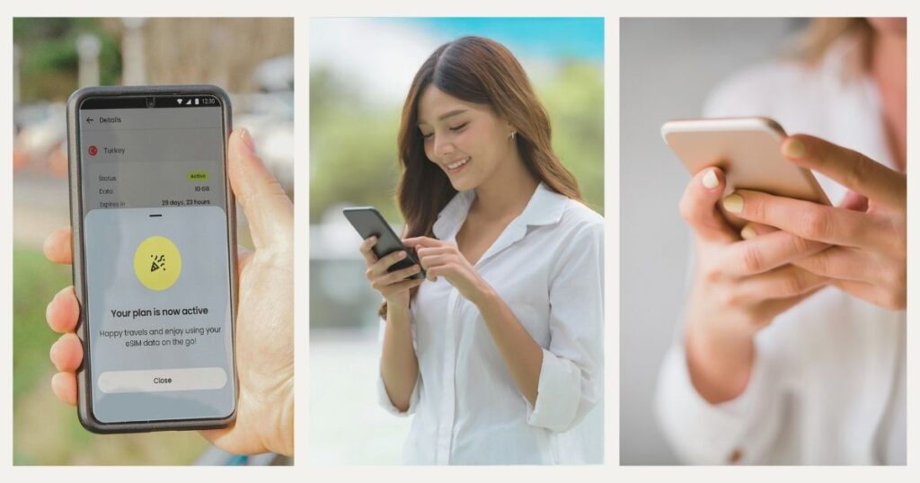 woman following practical tips for esim-using digital nomads