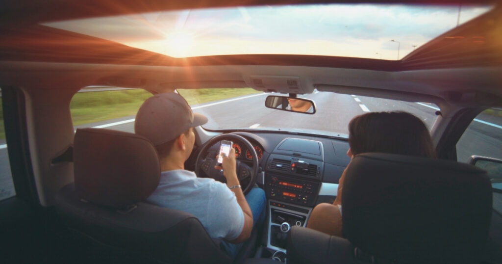 traveler couple driving in Indonesia