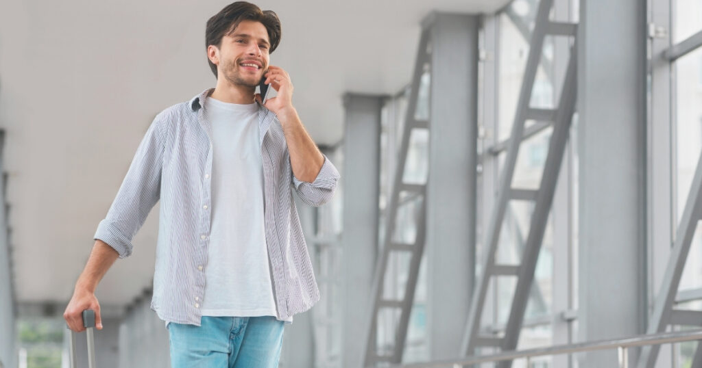 man talking on the phone 