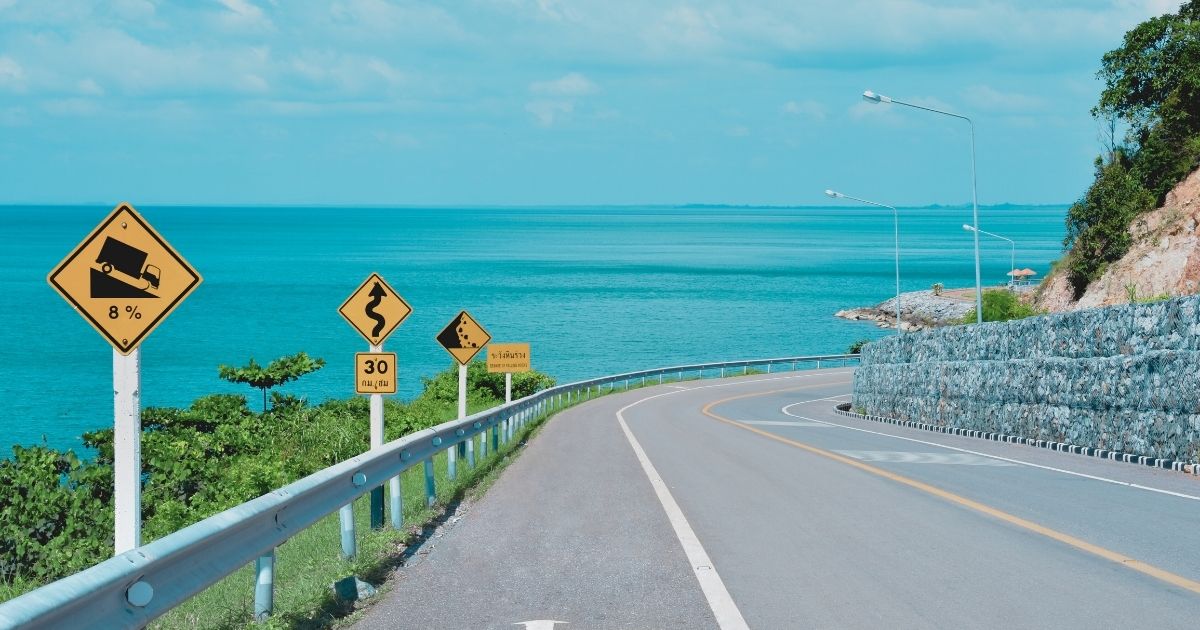 beautiful road in Thailand
