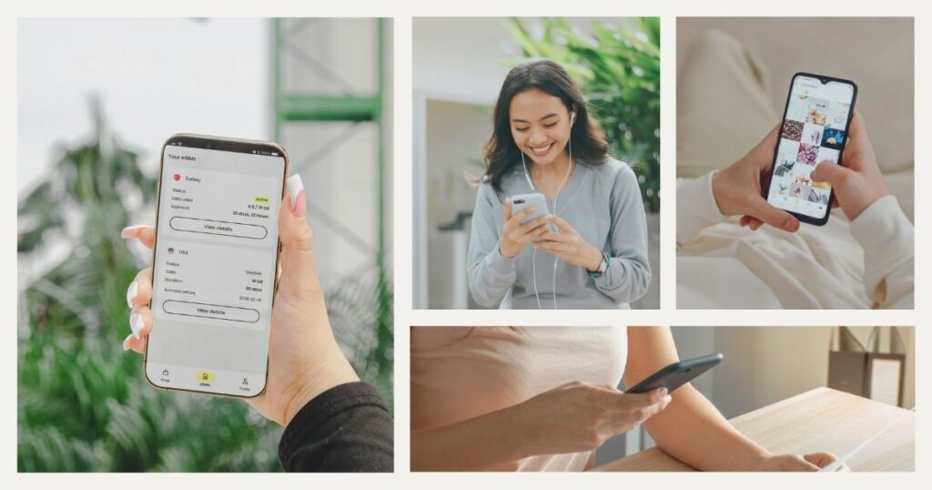 mujer disfrutando de las ventajas de usar una esim en Europa