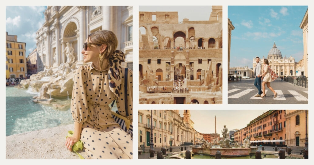 turistas disfrutando de sus paseos con la tarjeta turistica en Roma