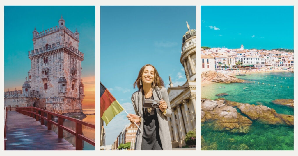 digital nomad travelling in the best countries in Europe to live in