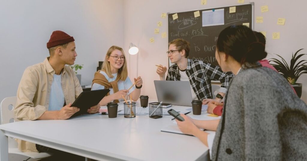 people working from a coworking in Barcelona