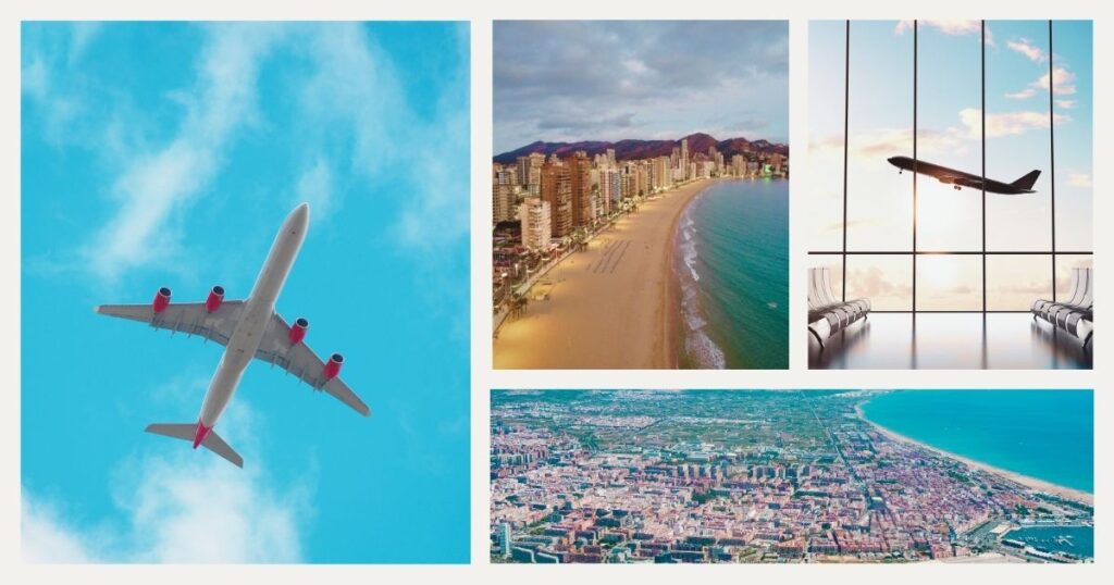 airplane flying from the USA to Spain