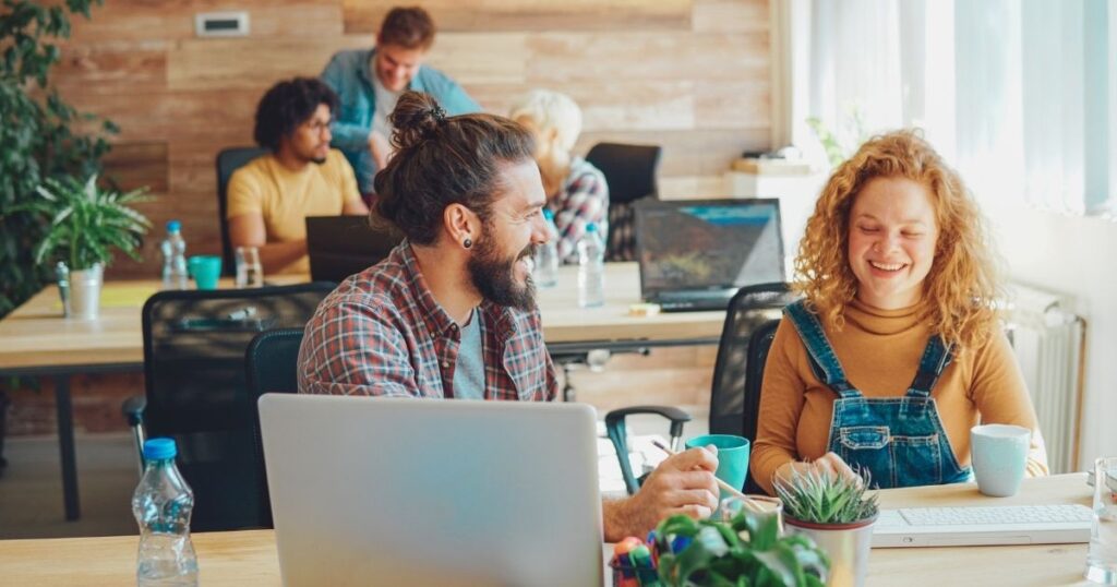 people working from one of the best coworking spaces in Madrid