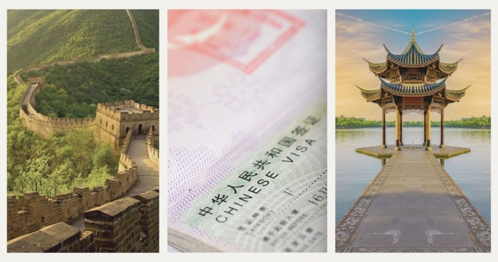 solicitud de visado en China