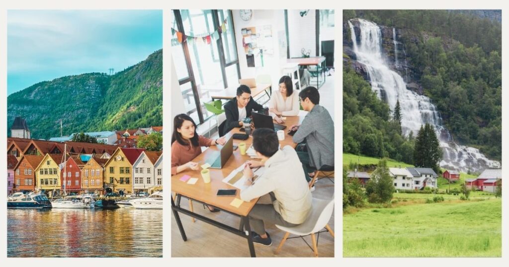 digital nomads working together from Norway