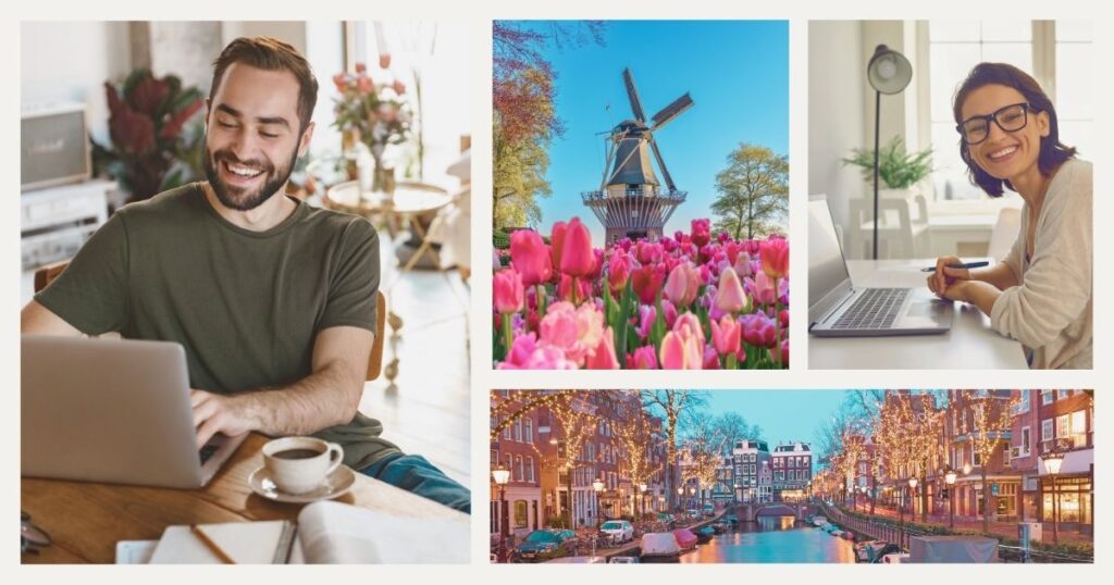 digital nomads enjoying remote working from the Netherlands