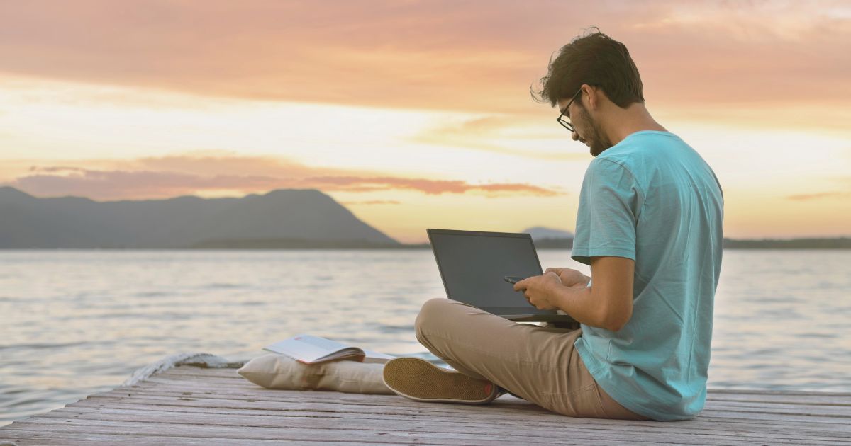 digital nomad man living in Morocco