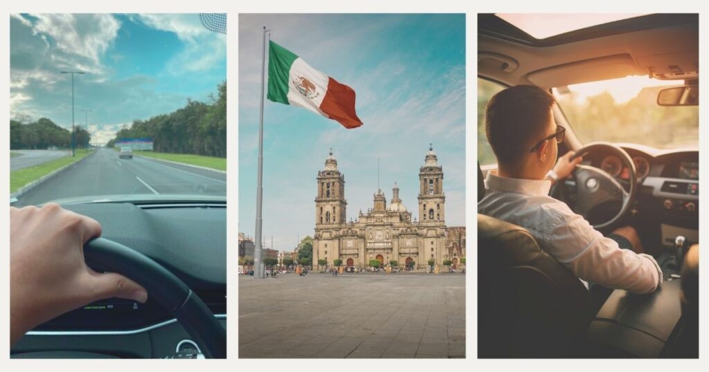 hombre extranjero conduciendo en Mexico