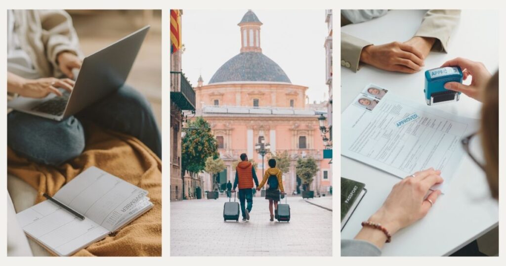 mujer obteniendo visa de nómada digital en España