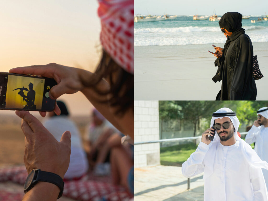 personas-arabes-calles-playa-internet-movil-eau