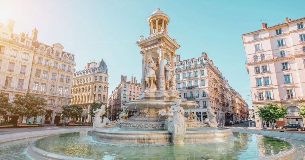 nice view of Lyon city in France - perfect for digital nomads