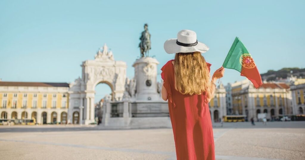woman exploring Portugal