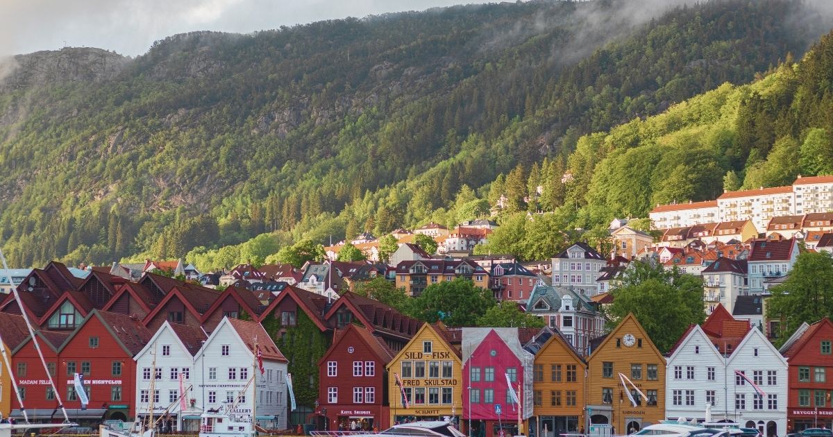 beautiful view of Norway houses