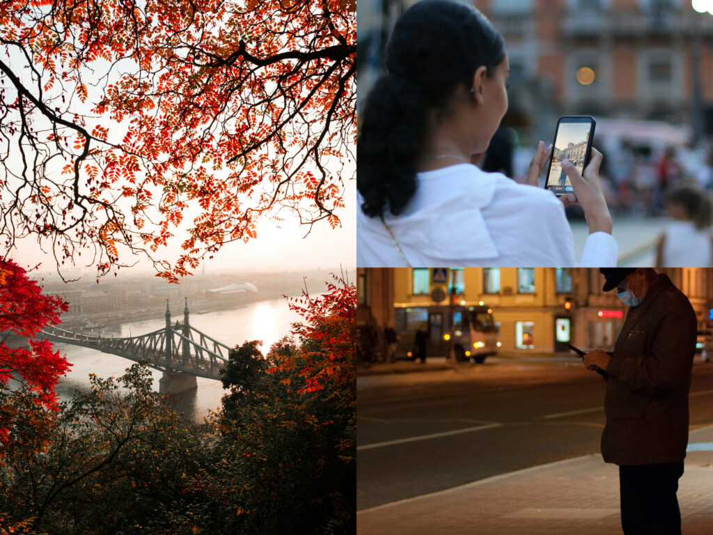 paisaje-mujer-hombre-movil-internet-budapest