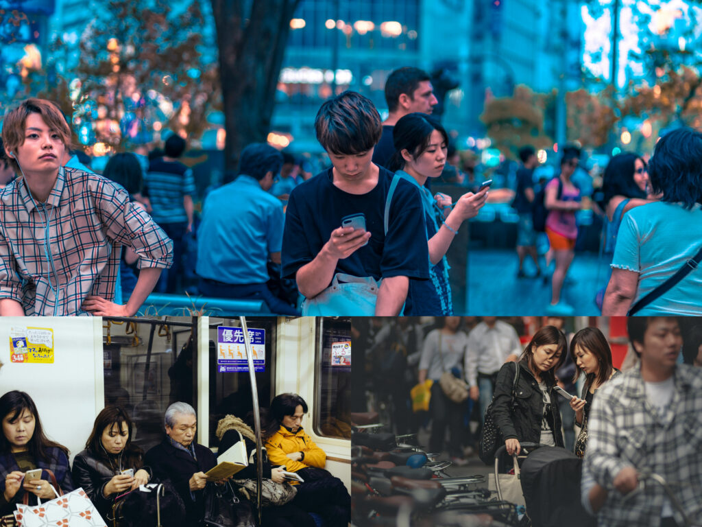 Cobertura en Japón del internet en diferentes lugares