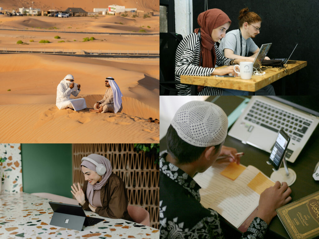 personas-arabes-laptops-telefonos-internet-eau