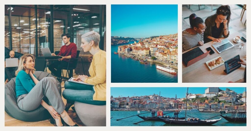people working in one of the best coworking spaces of Portugal