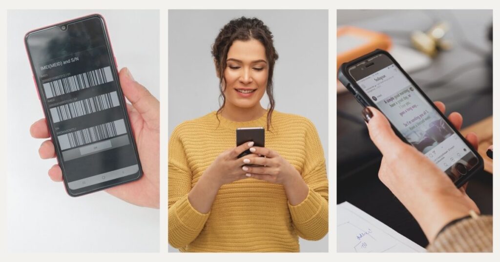 woman discovering the eid in her device
