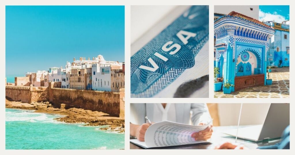 persona aplicando a una visa Marruecos