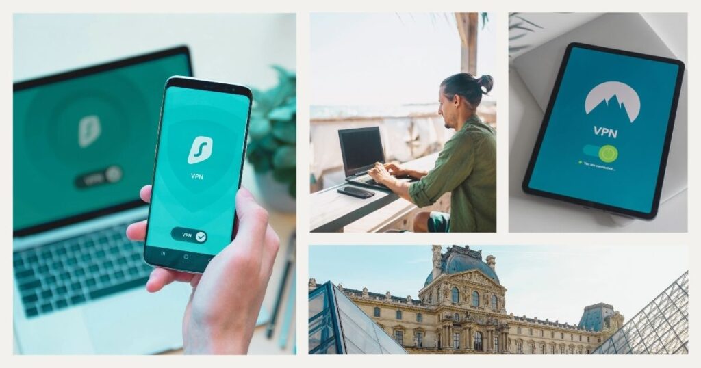 hombre nomada digital disfrutando del uso de la mejor vpn en Francia