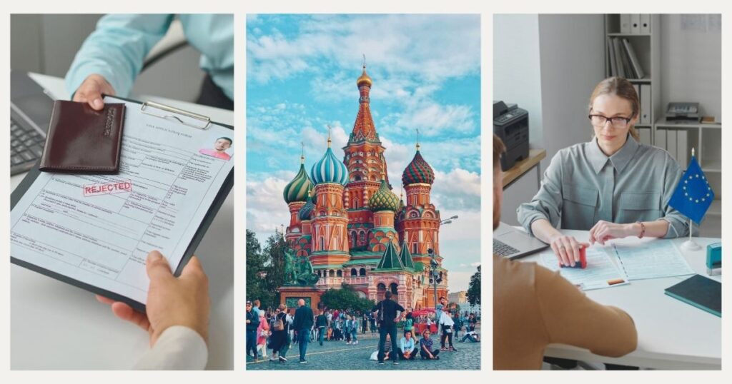 person facing regional challenges with a visa for a difficult country