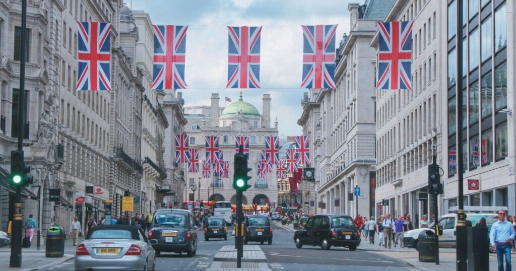 calle famosa en Londres, Reino Unido