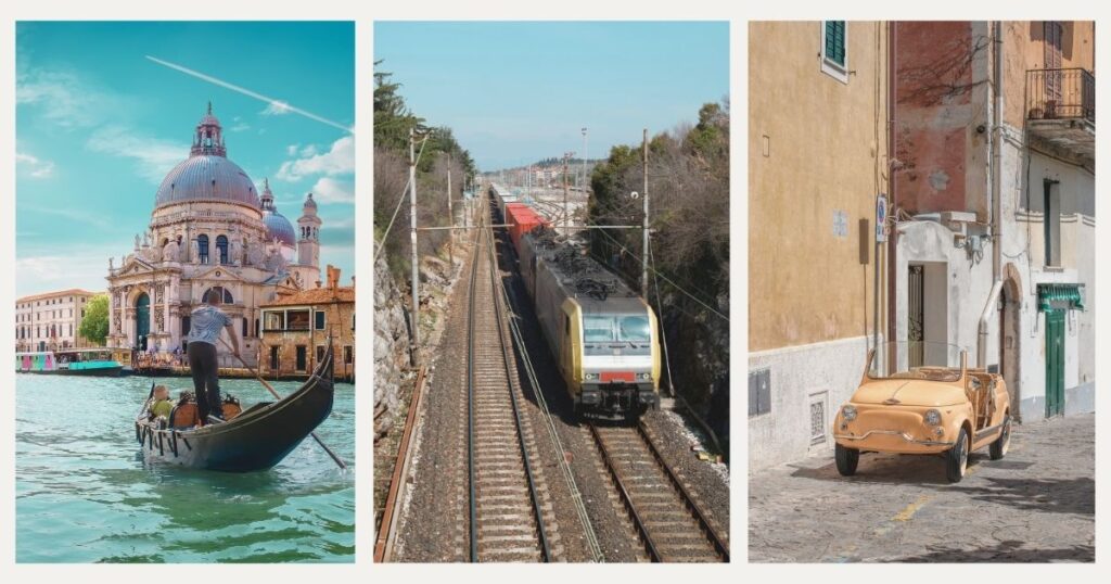 los transportes mas comunes en italia