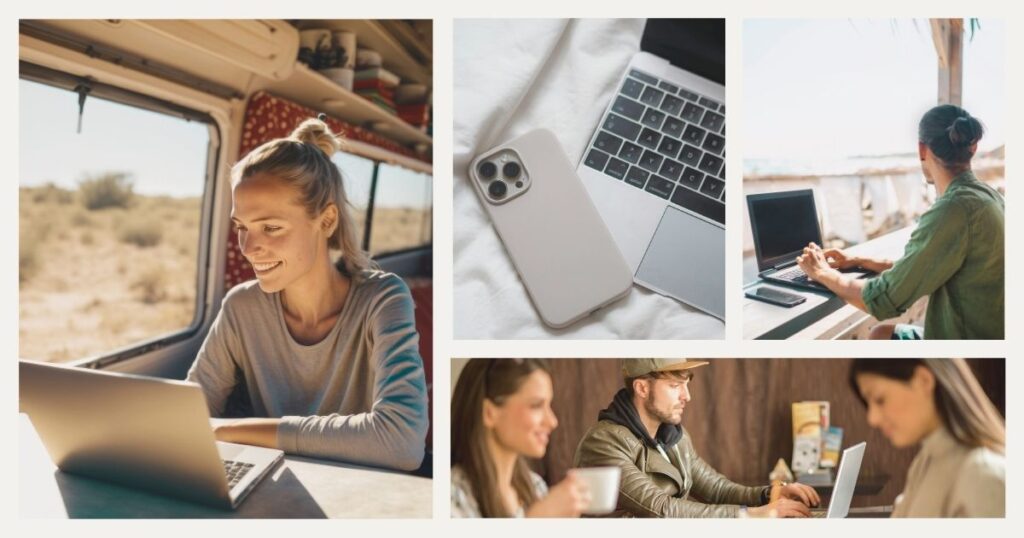 digital nomads working from anywhere