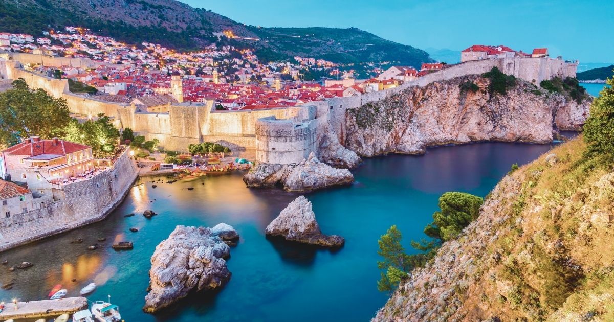 hermoso paisaje de playa en Croacia