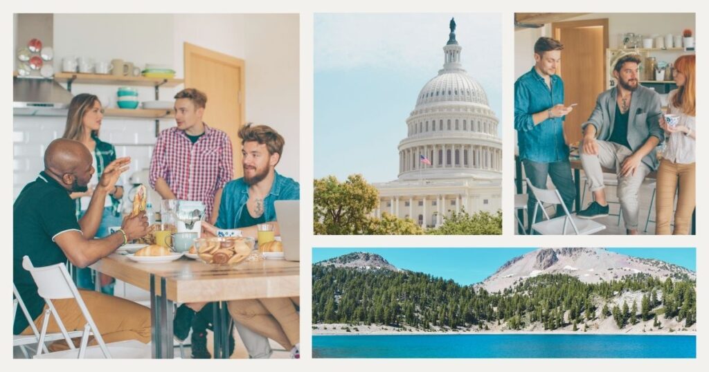 people living in a coliving in the USA