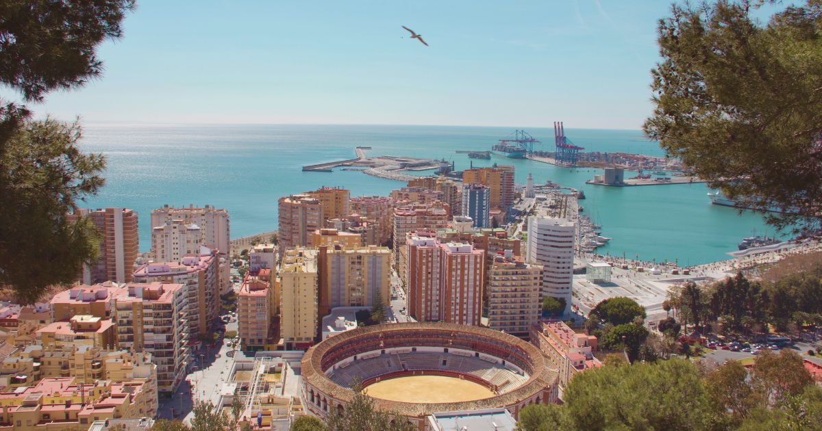 beautiful view of Malaga