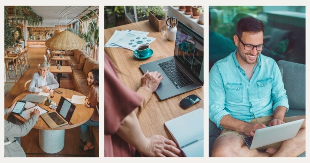 people working from anywhere in Spain