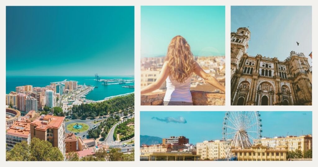 young woman enjoying her time in Malaga