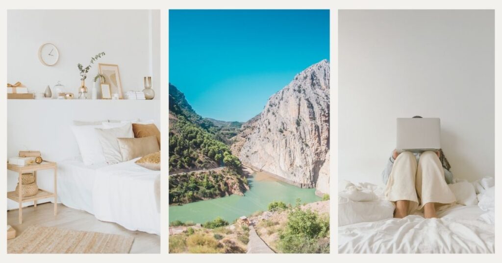 digital nomad woman living in one of the best neighborhoods in Malaga