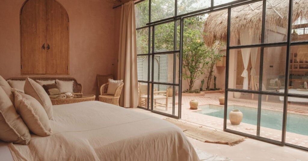 nice view of a room in a boutique hotel in Barcelona