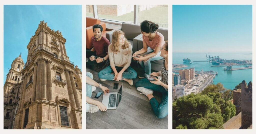 digital nomad people working and living from Malaga